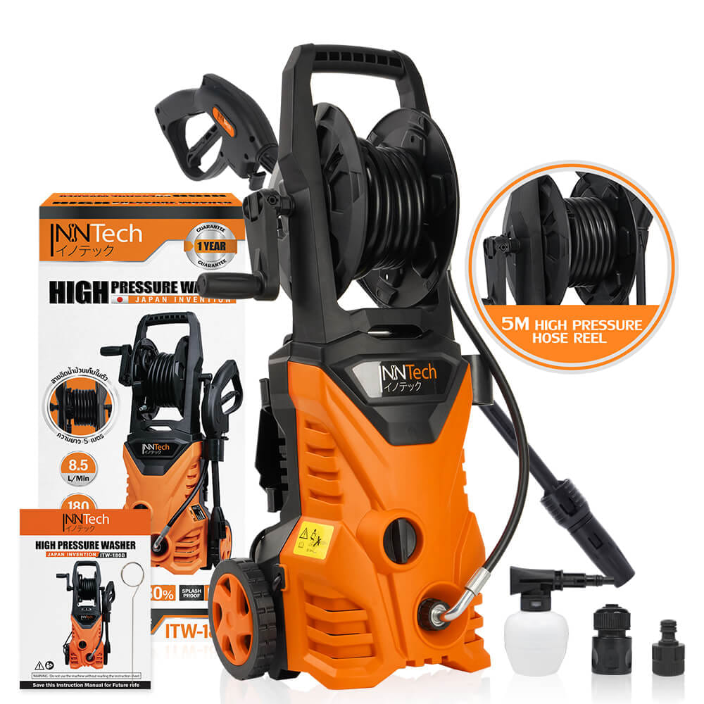 เครื่องฉีดน้ำแรงดันสูง INNTECH รุ่น TMW-180B 180 บาร์ 2600 วัตต์_9